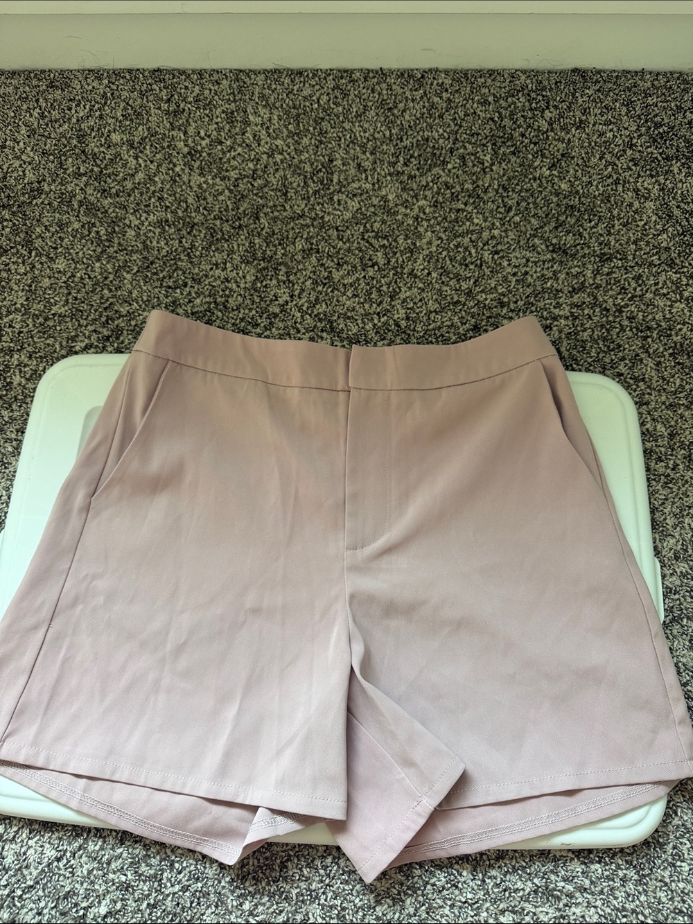 Tailored High-Rise Women’s Skort in Dusty Rose